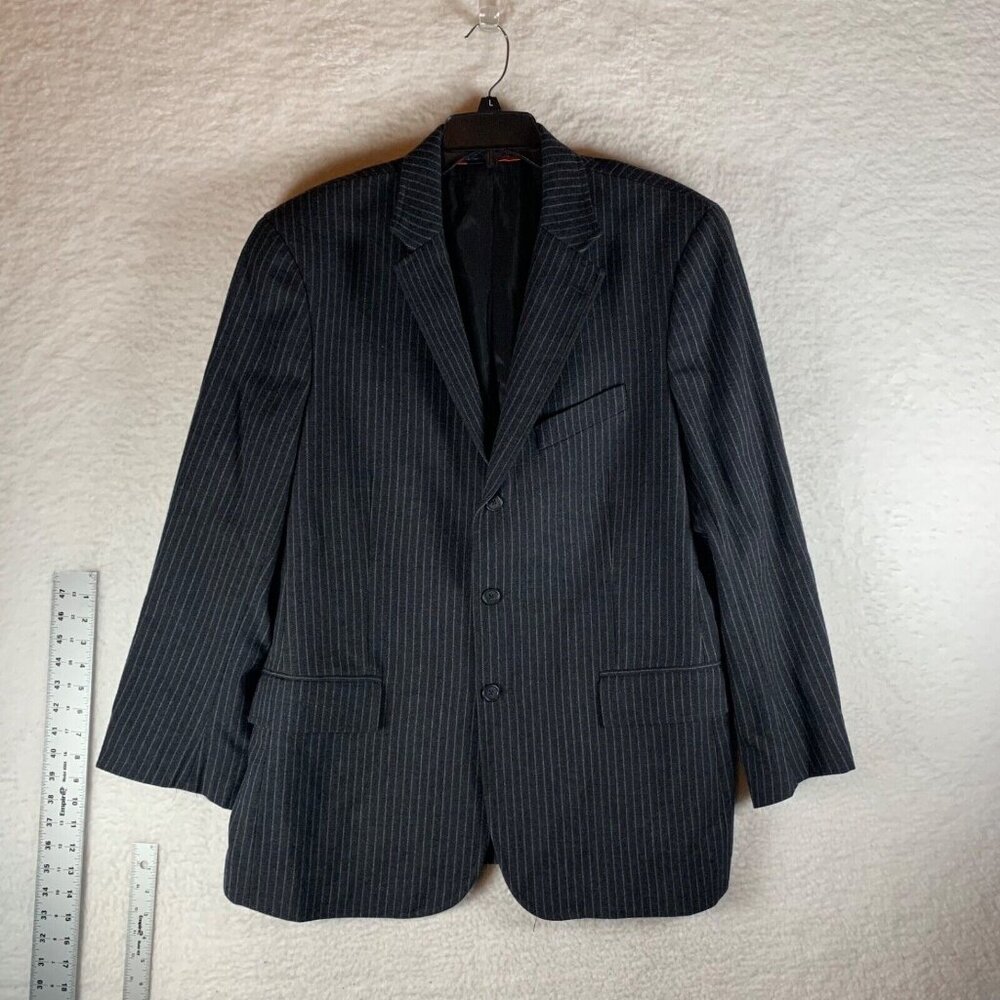 J. Crew Men's Pinstripe Single Breasted Wool Sports Coat Size‎ 46R 9057